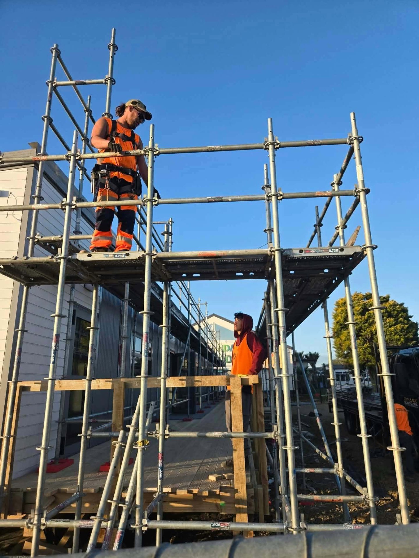 Two-storey residential scaffold
